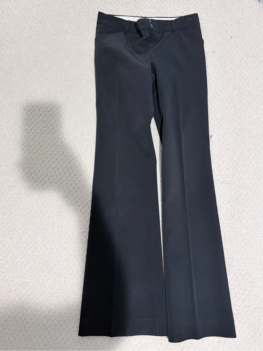 Theory Black Tailored Flare Dress Pants